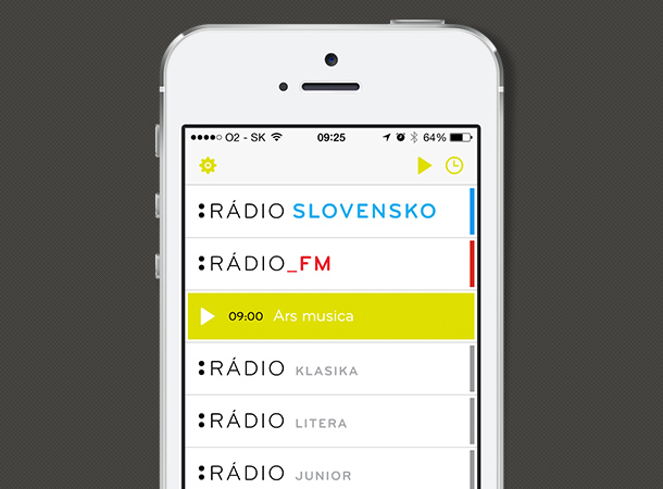 iRadio RTVS mobile application