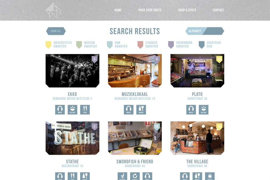 Puha Shop Route - Responsive website