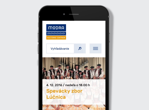 Modra Cultural Center – Responsive portal