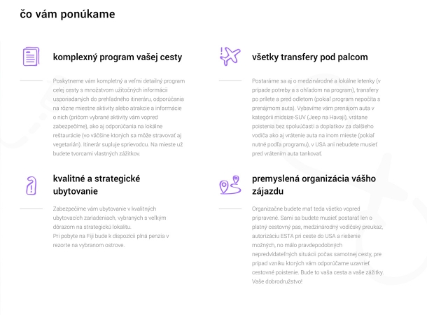 Soda - Pure Travel - responzívna webstránka