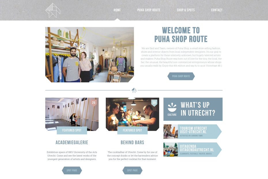 Puha Shop Route - responzívna webstránka
