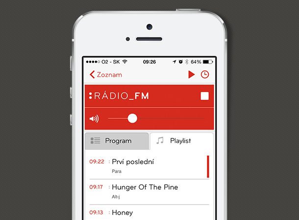 iRadio RTVS mobile application