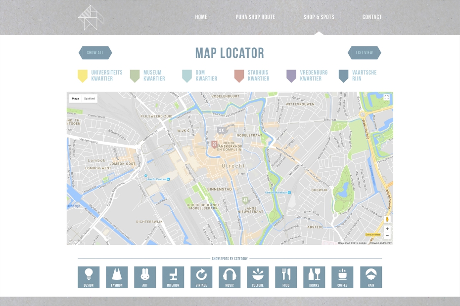 Puha Shop Route - responzívna webstránka