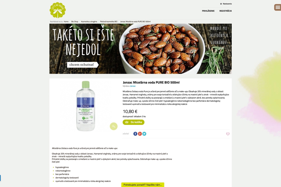 Let's Be Green - Responsive eshop